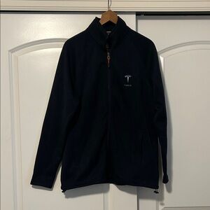 Tesla Branded Men's Blue/Black Zip Up Jacket Size Large